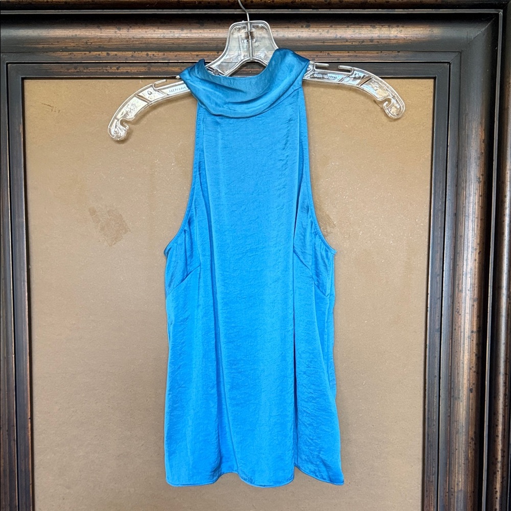 NWT Wilfred Runway Vibrant Blue Tank Top with Tie Back